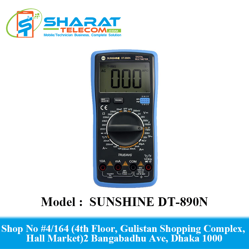 SUNSHINE DT-890N High Precision Automatic Range DIGITAL MULTIMETER AC/DC Voltage