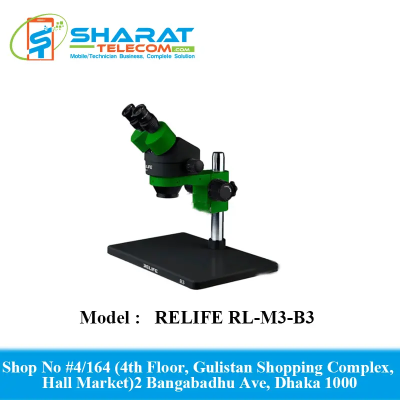 RELIFE RL-M3-B3 Binocular Trinocular Stereo Microscope Matched HDMI With Best Quality Camera