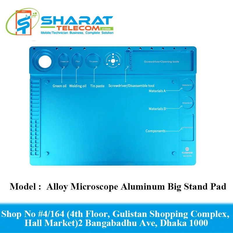 Alloy Microscope Aluminum Big Stand Pad Repairing Tools