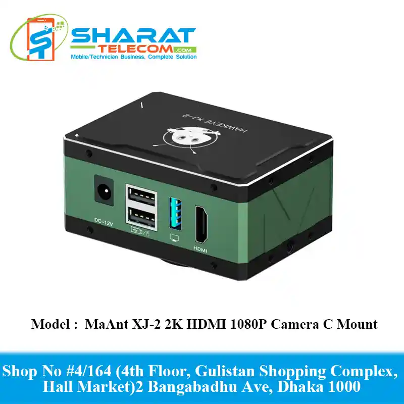 MaAnt XJ-2 2K HDMI 1080P Pixels 60FPS 4K Video Industrial Microscope Camera C Mount