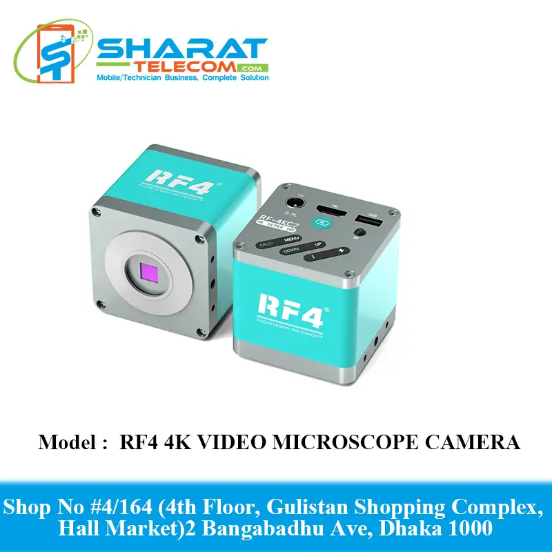 RF4 4K VIDEO MICROSCOPE CAMERA WITH RECORDING FEATURE HDMI USB 1080P 60FPS 4K