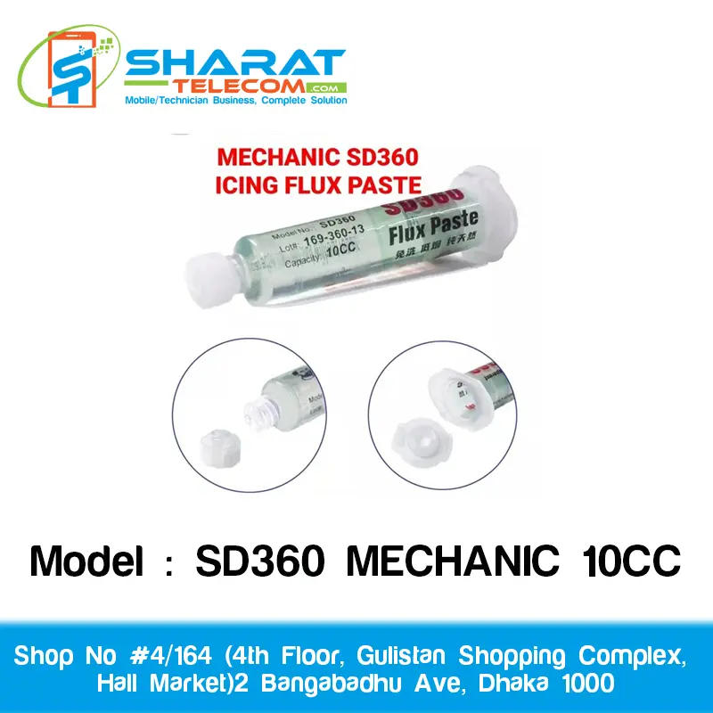 SD360 MECHANIC 10CC +P08 Icing BGA Soldering Flux Paste Transparent