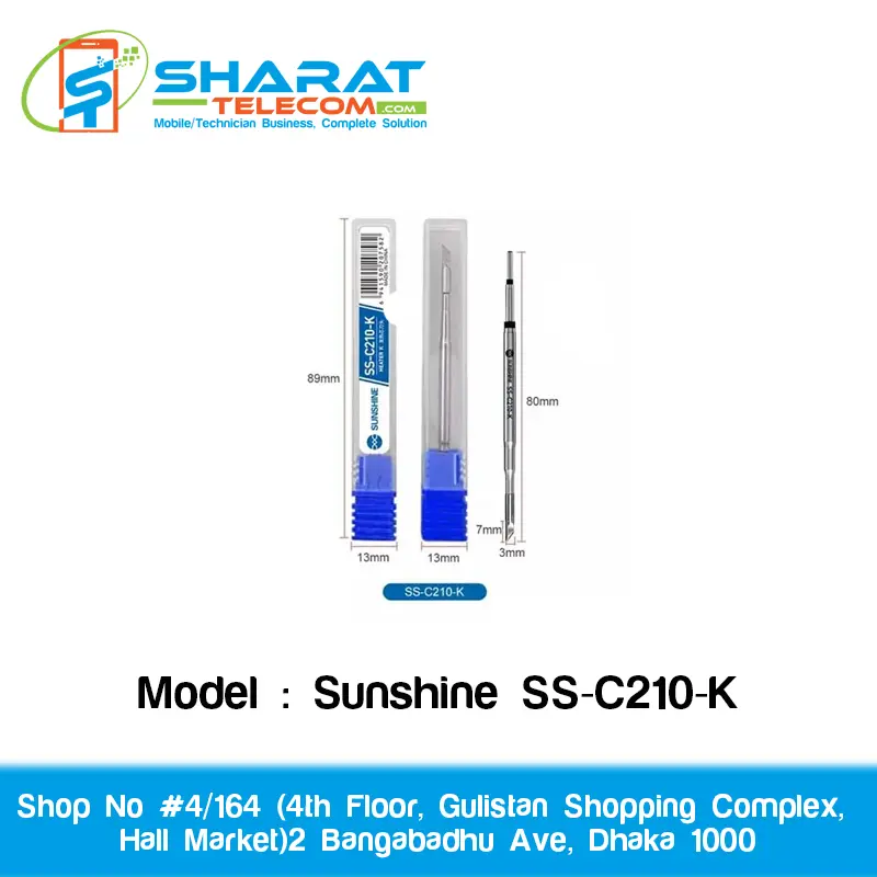 Sunshine SS-C210-K Soldering Station Iron Bit Replacement Head