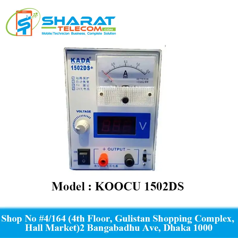 KOOCU 1502DS DC Power Supply – Adjustable Regulated Best Power Supply