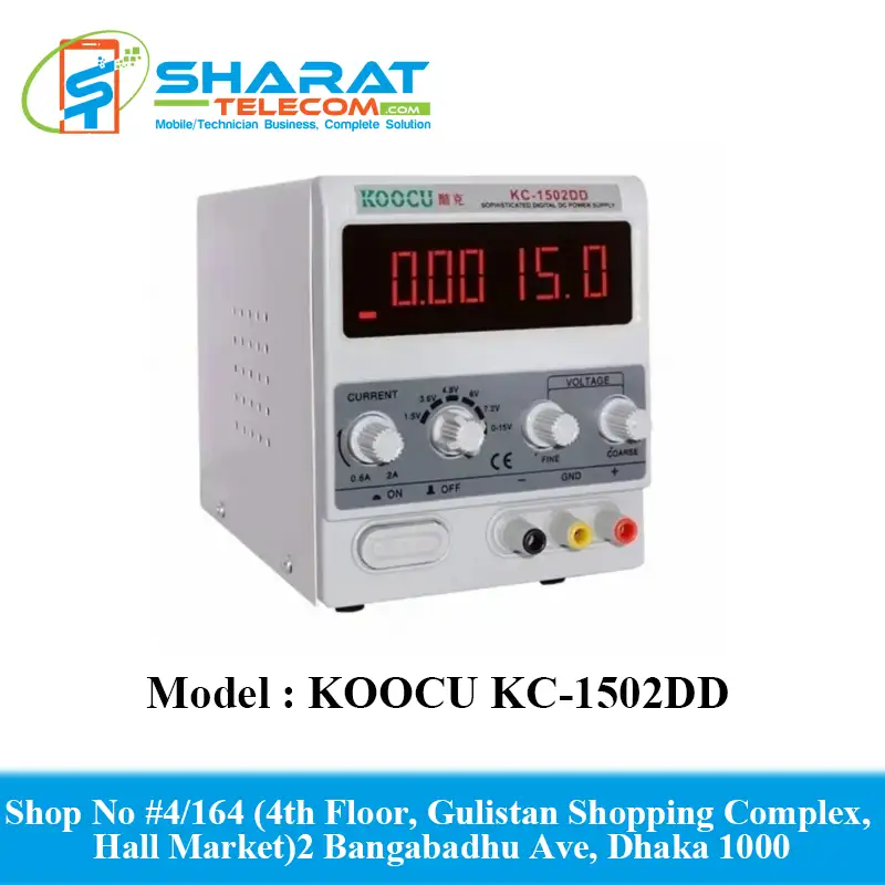 Digital KOOCU KC-1502DD 15V 2A Adjustable Best Power Supply