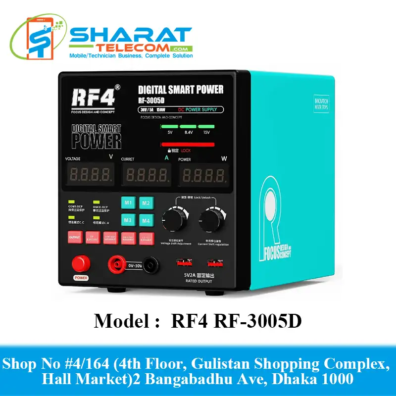 RF4 RF-3005D DC Regulated Power Supply LCD Digital Adjustable Display 30V 5A
