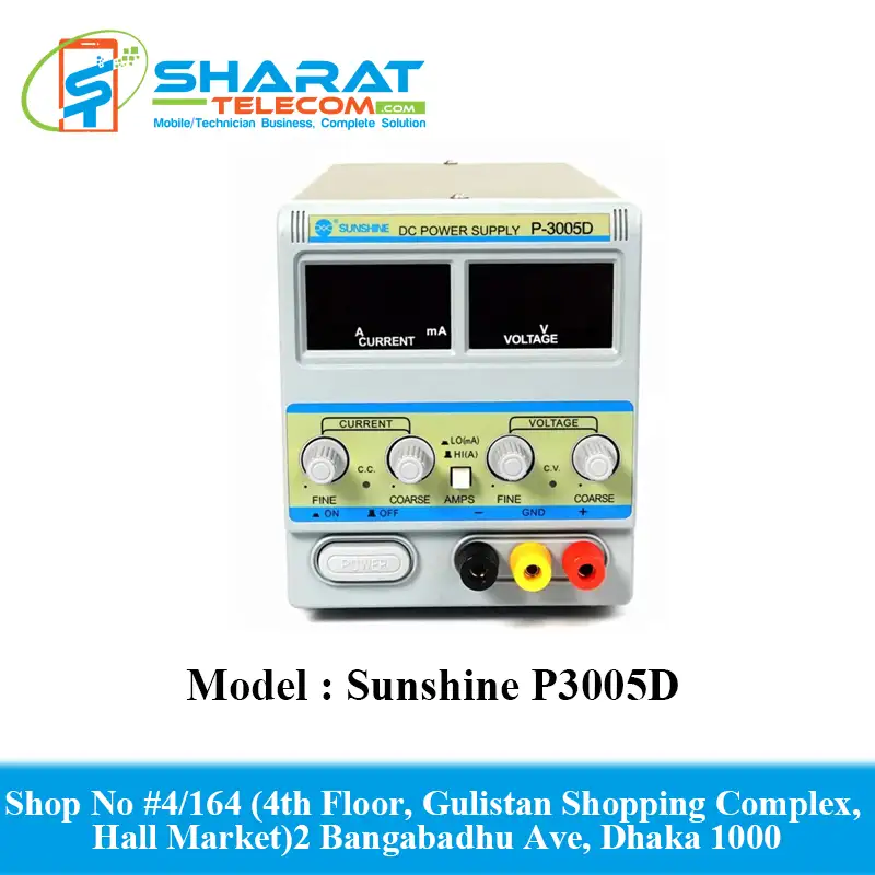 Sunshine P3005D DC Digital Display Adjustable 30V 0-5A Power Supply Intelligent Regulated Power