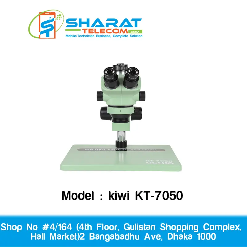 kiwi KT-7050 Ultra Upgraded Zoom Trinocular Microscope 7-50x Magnification with High Quality