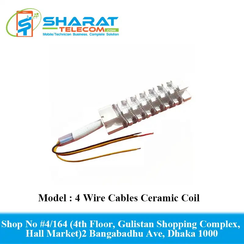 878D+ 858D 4 Wire Cables Ceramic Coil Hot Air Gun Heating Element Rework Soldering Station