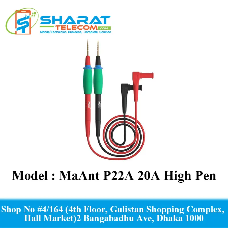 MaAnt P22A 20A Measuring Component High Precision Multimeter Pen Probes for Pins Tool
