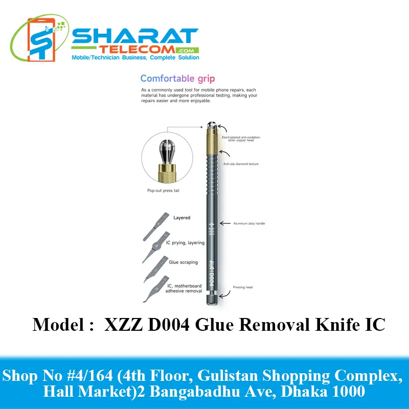 XZZ D004 Hand-Polished Elastic Glue Removal Knife Multifunctional Finish IC Blades