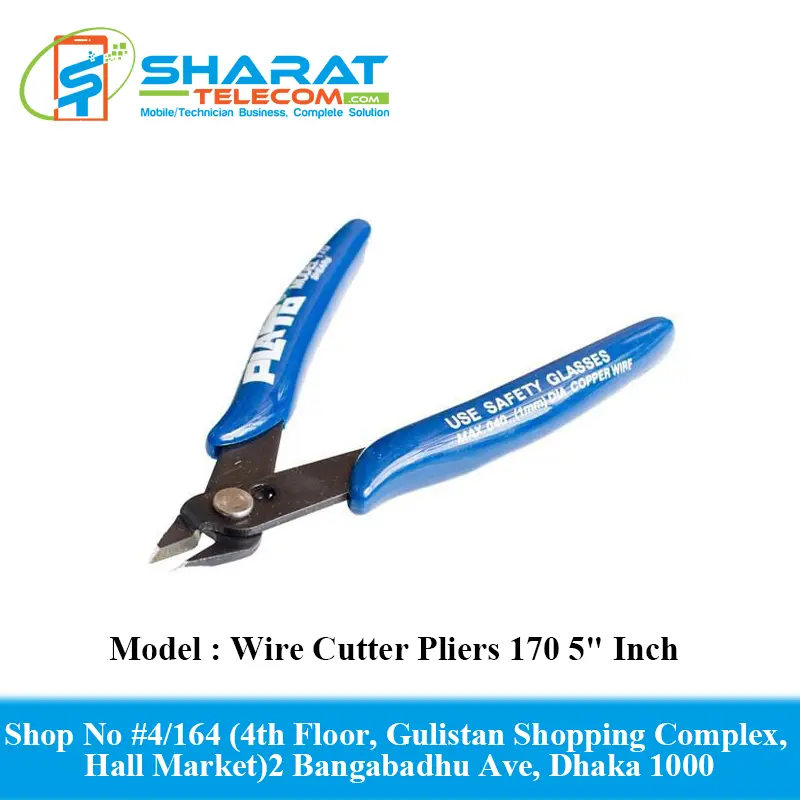 Wire Cutter Pliers 170 5" Inch DIY Diagonal precision side cutters Pliers Nipper Trimmer Blue DIY Tools