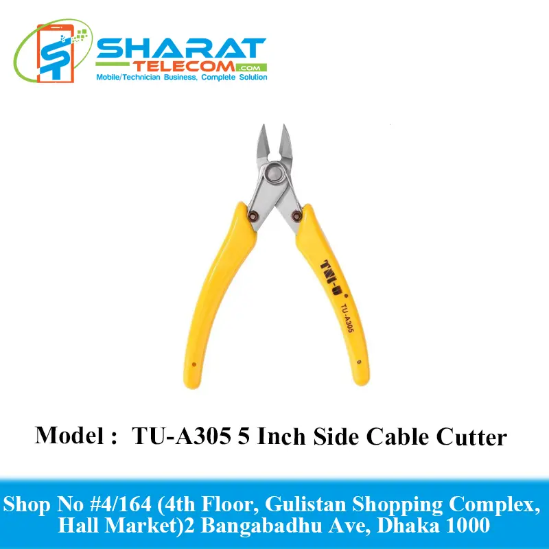 TU-A305 5 Inch Diagonal Cutting  Side Cutting Nippers Professional Wire Cable Cutter