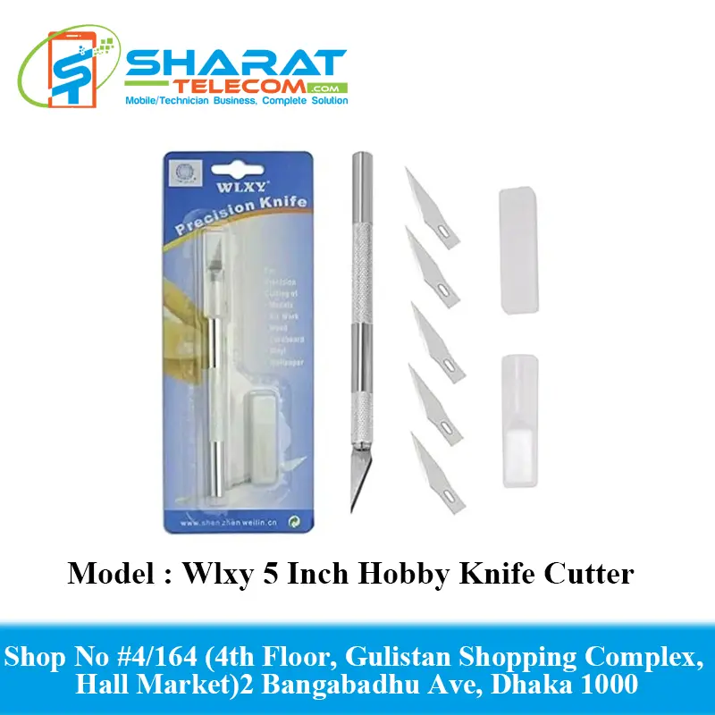 Wlxy Precision Scrapbooking (Silver) 5 Inch Hobby Knife Cutter