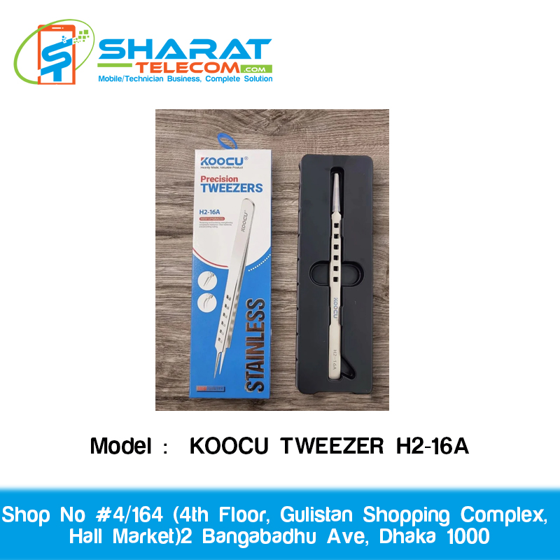 KOOCU TWEEZER H2-16A – Precision Stainless Steel Tool