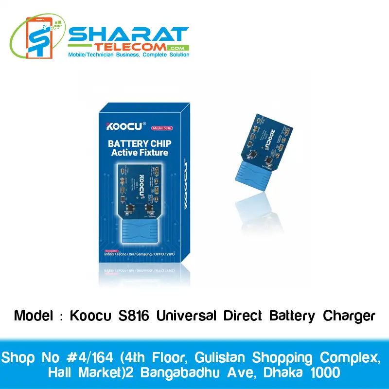 Koocu S816 Universal Direct Battery Charger – Fast & Reliable Power Solution