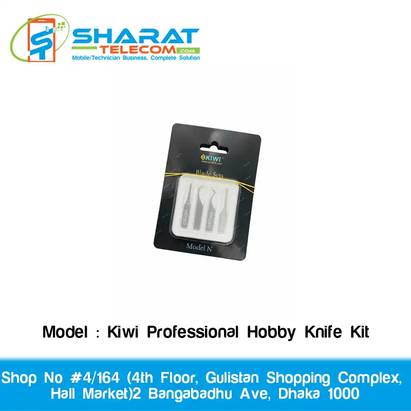 Kiwi Professional Hobby Knife Kit | Precision Art Knife with Spare Blades for Model Making