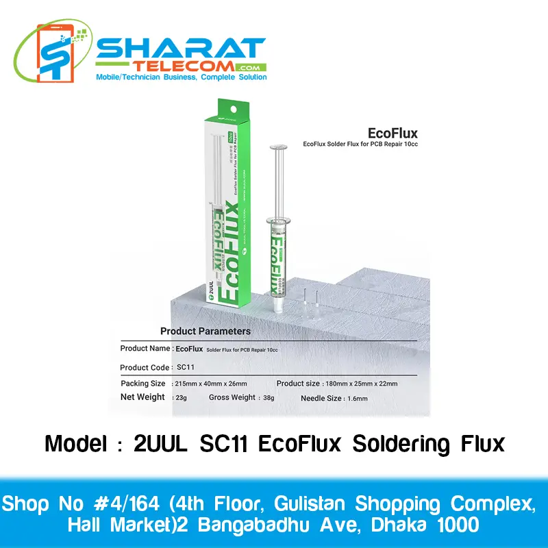 Original 2UUL SC11 EcoFlux Soldering Flux | Professional Grade Paste for SMD & BGA Rework
