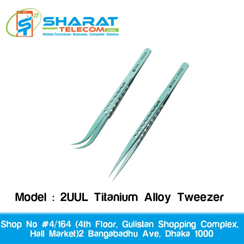 2UUL Titanium Alloy Ultralight Tweezer – Precise Phone Board Repair Tool