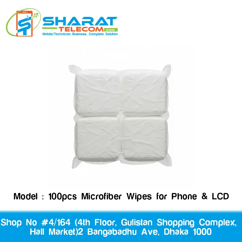 100pcs Microfiber Cleaning Cloths – Anti-Static, Soft & Durable LCD Wipes for Phone, Tablet & Screen Cleaning