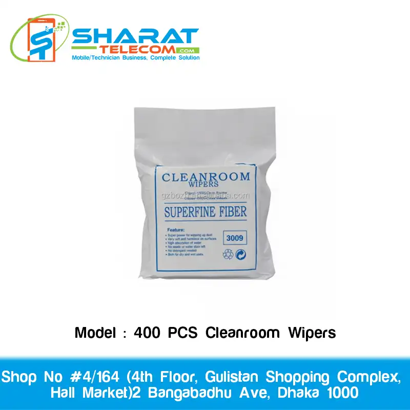 400PCS Cleanroom Wipers – 4/6/9inch Soft Non-Dust LCD & Printer Cleaning Cloths