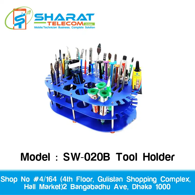 SW-020B Tool Holder – Mobile Phone Repair Equipment Organizer for Workshop & Repair Tools