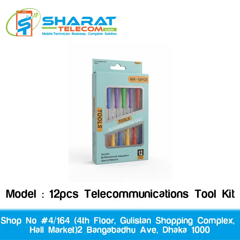 12PCS Cell Phone Repair Kit – Screwdrivers & Tools Set for Mobile Repair in Ethiopia