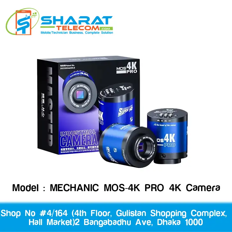 MECHANIC MOS-4K PRO 4K Ultra HD Microscope Camera – 8.29MP Sony IMX678, Type-C Output & C/CS Mount