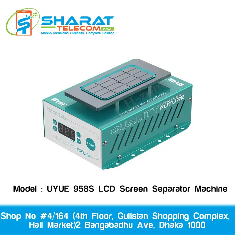 UYUE 958S LCD Screen Separator Machine – 7" Mobile Phone Glass Removal with Built-in Pump