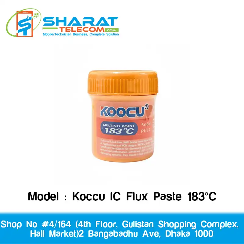 IC Flux Paste 183°C – SMD Soldering Paste SN63/PB37/BGA for Electronics Repair