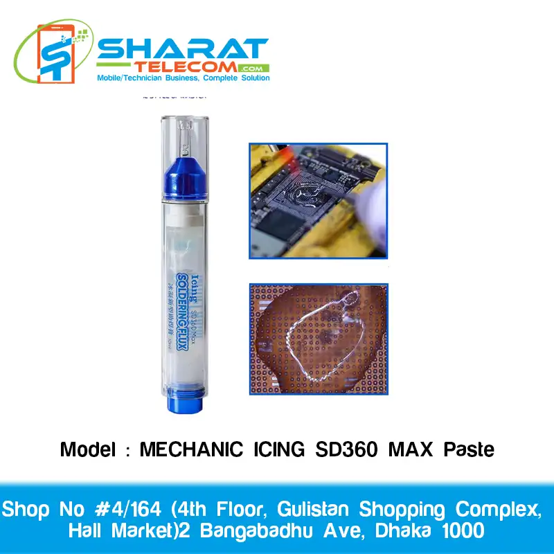 MECHANIC ICING SD360 MAX Solder Flux Paste – Halogen-Free for Mobile & Electronics Repair