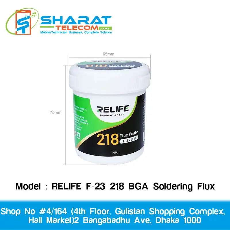 RELIFE F-23 218 BGA No-Clean Soldering Flux – Paste & Oil for PCB & Electronics Repair
