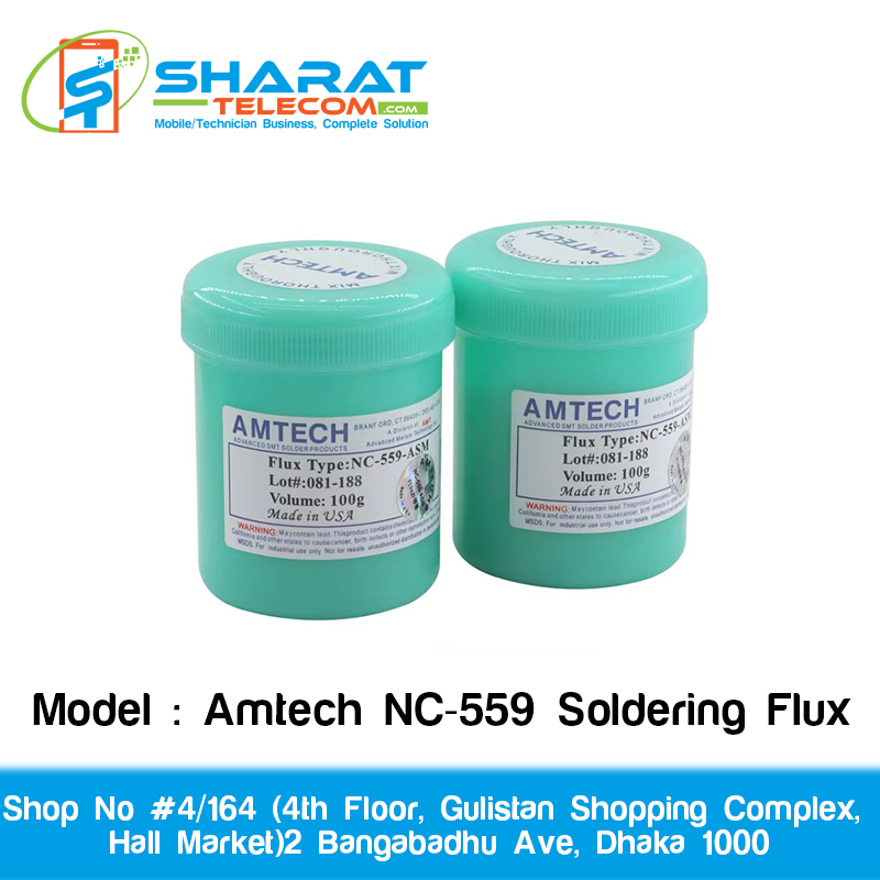 Amtech NC-559 ASM Original No-Clean Soldering Flux 100g | PCB Repair Tip Refreshing Soldering Flux