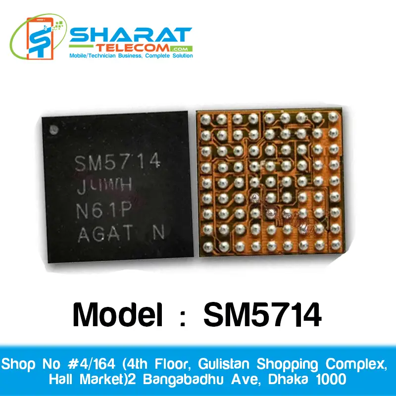 SM5714 Original Charging IC for Xiaomi, OPPO, VIVO, Realme & Redmi Phones – Mobile Power Management Chip for Fast Charging & Motherboard Repair