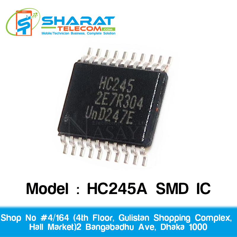 HC245A SMD Logic IC – Original Octal Bus Transceiver Chip for Mobile Motherboard & Circuit Repair